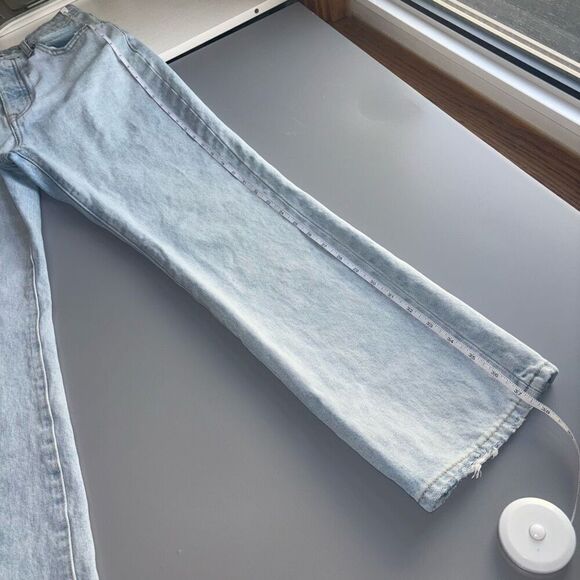 Lovers + Friends Reece High Rise Rigid Slim Straight Jeans In Palms 28 - Picture 12 of 15